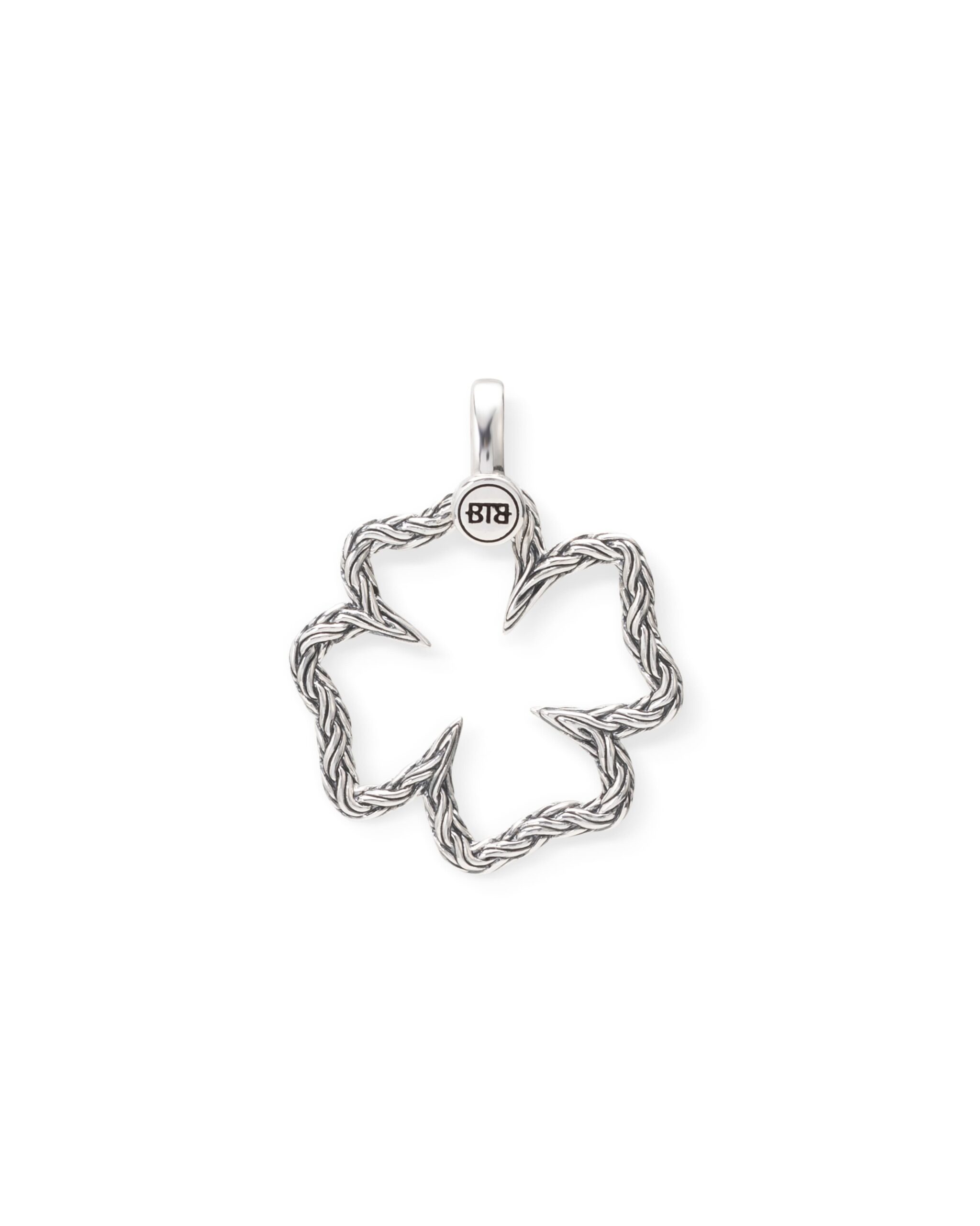 Buddha to Buddha Katja clover pendant Zilver