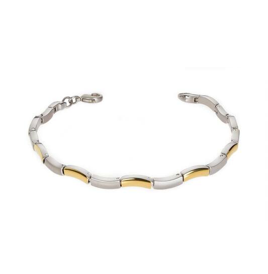 0370-02 Boccia armband bicolor titanium