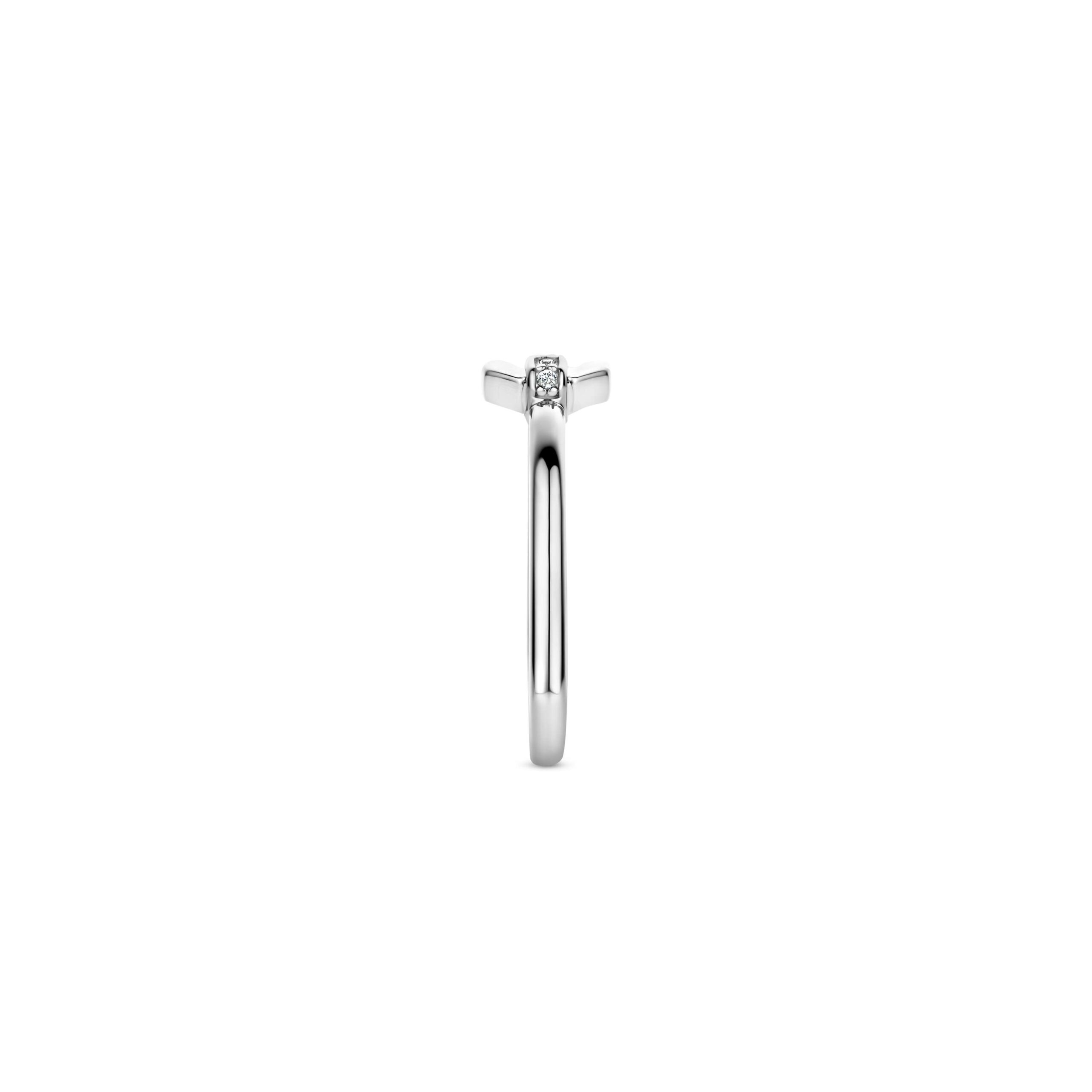 Tisento zilveren ring zirkonia maat 54 - Afbeelding 2