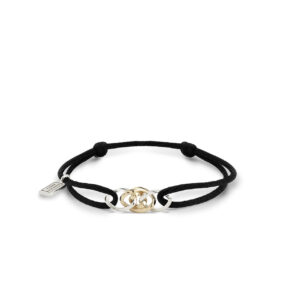 Buddha to Buddha Cord Bracelet Nathalie Bicolor Black maat M