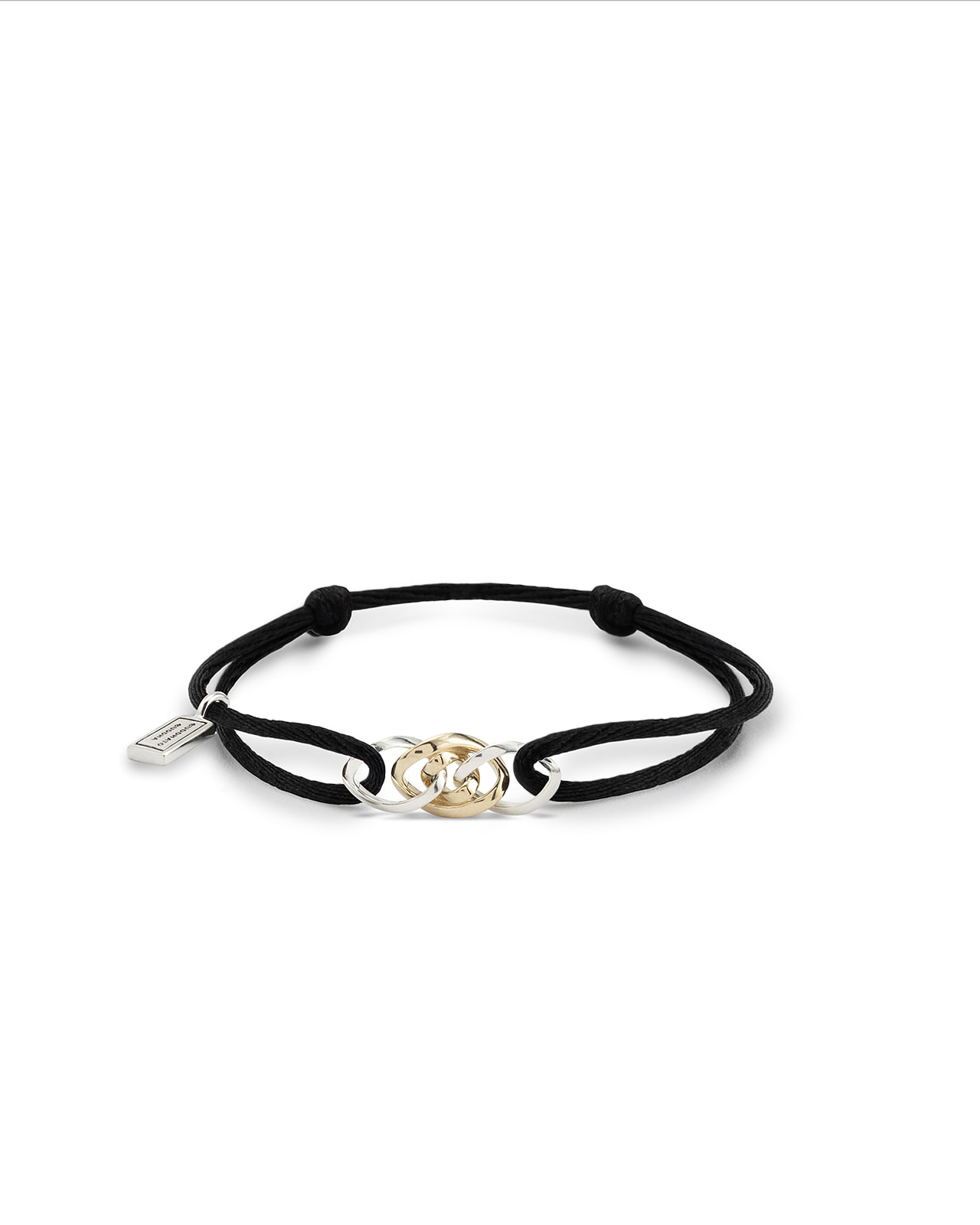Buddha to Buddha Cord Bracelet Nathalie Bicolor Black maat M
