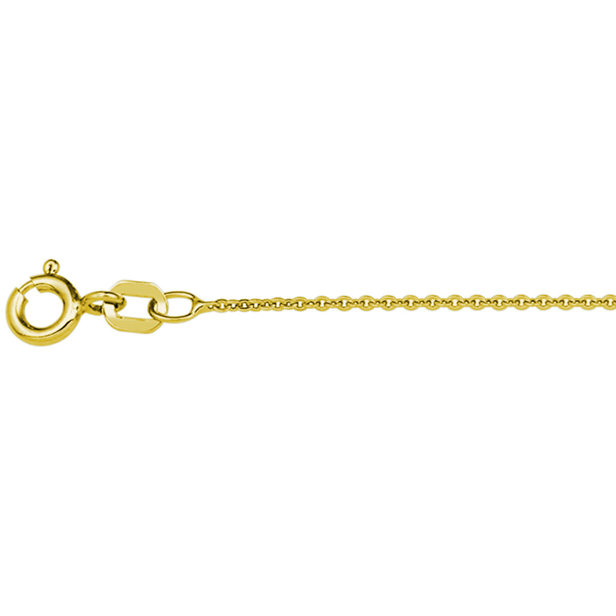 Collier goud op zilver anker 50cm 1,1mm