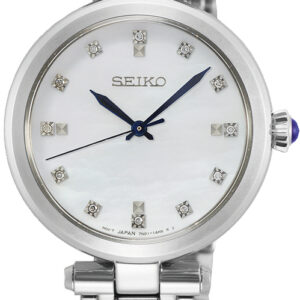 Seiko dameshorloge staal parelmoer