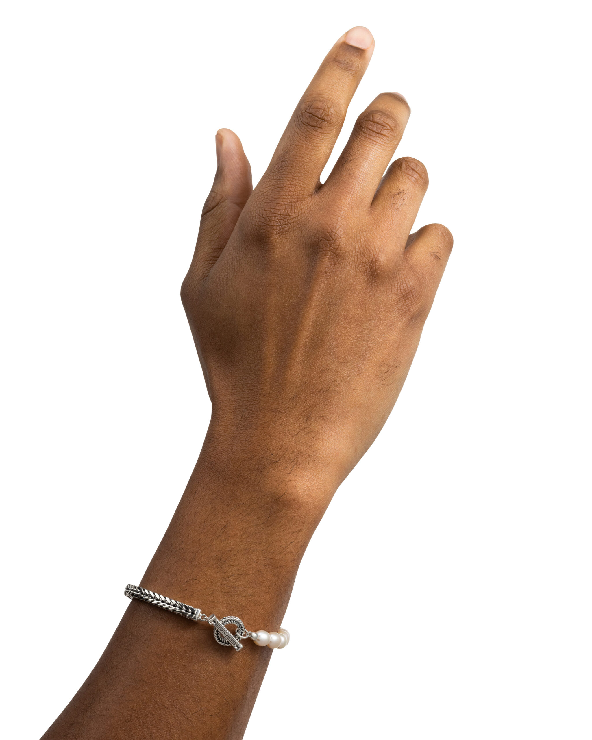 Buddha to Buddha armband Barbara XS Pearl zilver - Afbeelding 5