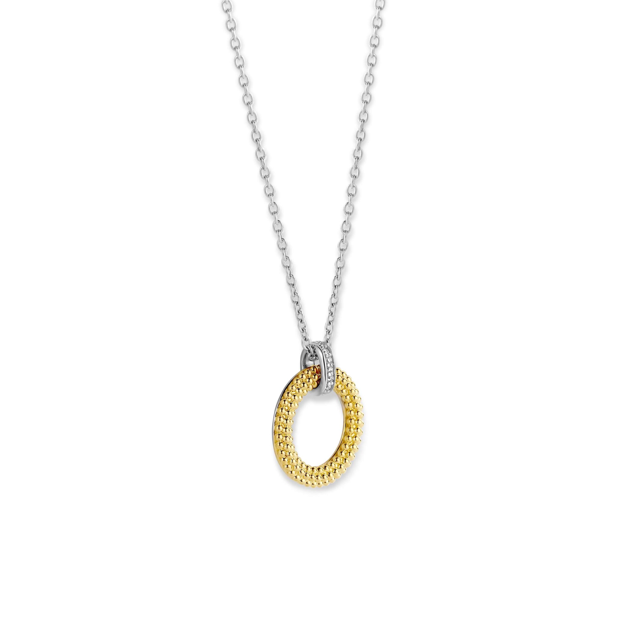 Tisento zilveren-verguld collier met hanger - Afbeelding 2