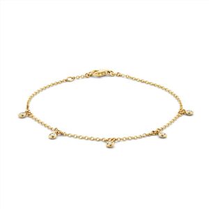 Excellent Geelgouden armband diamant 0.21 H/SI