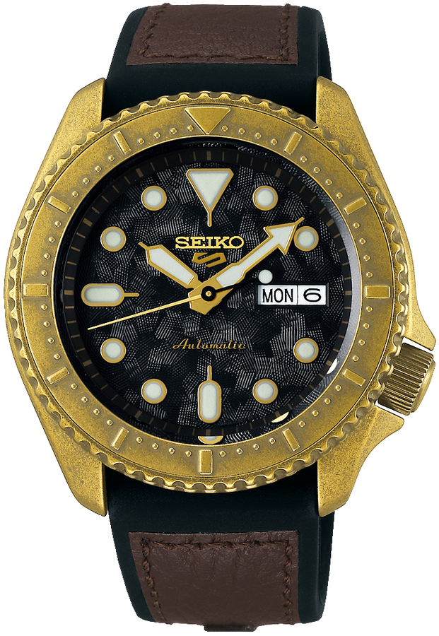 Seiko 5 serie automaat double rubber band