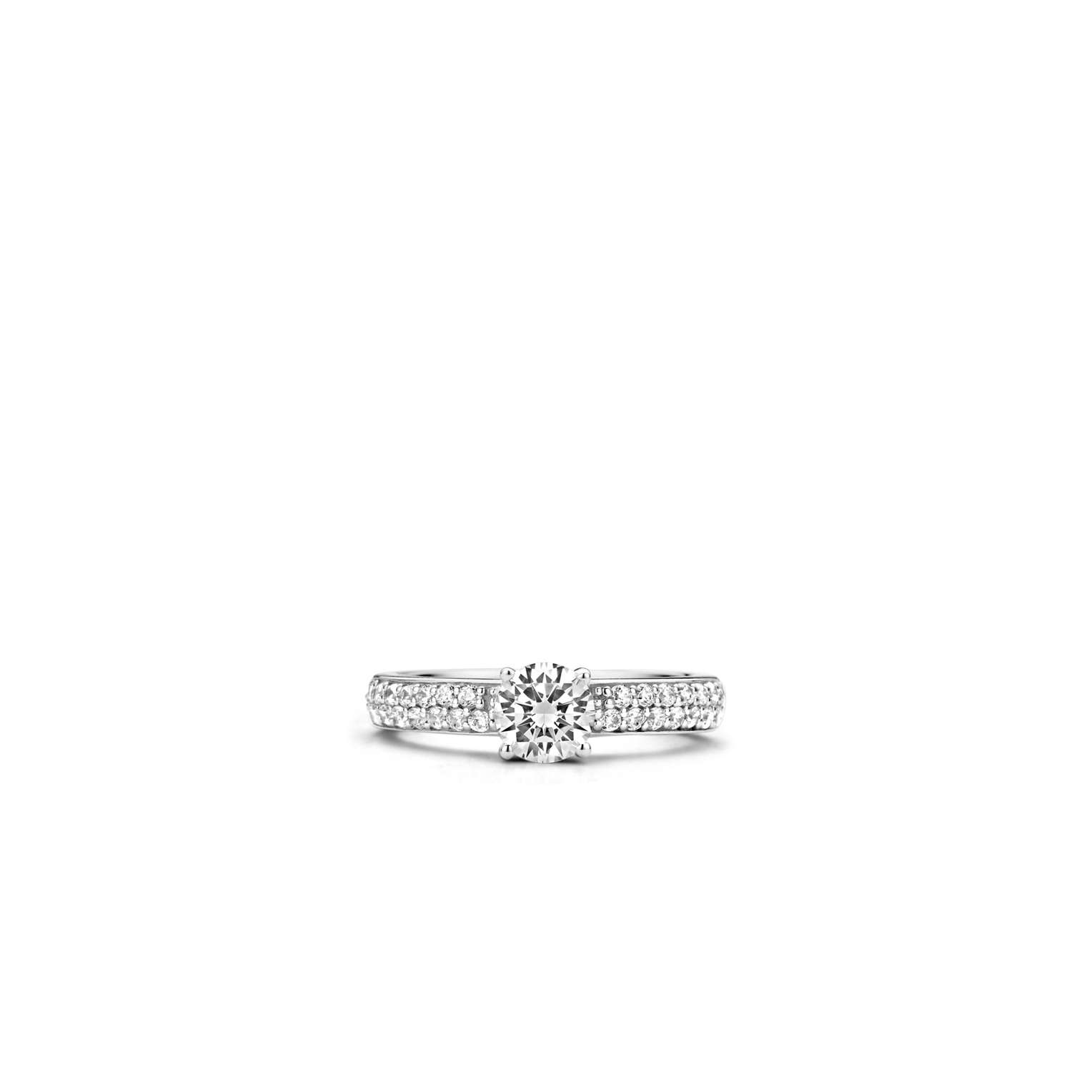 Tisento ring zilver zirkonia maat 54 - Afbeelding 3