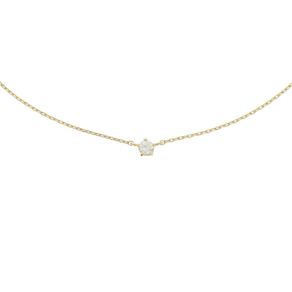 Gouden collier met zirkonia 40-44 cm