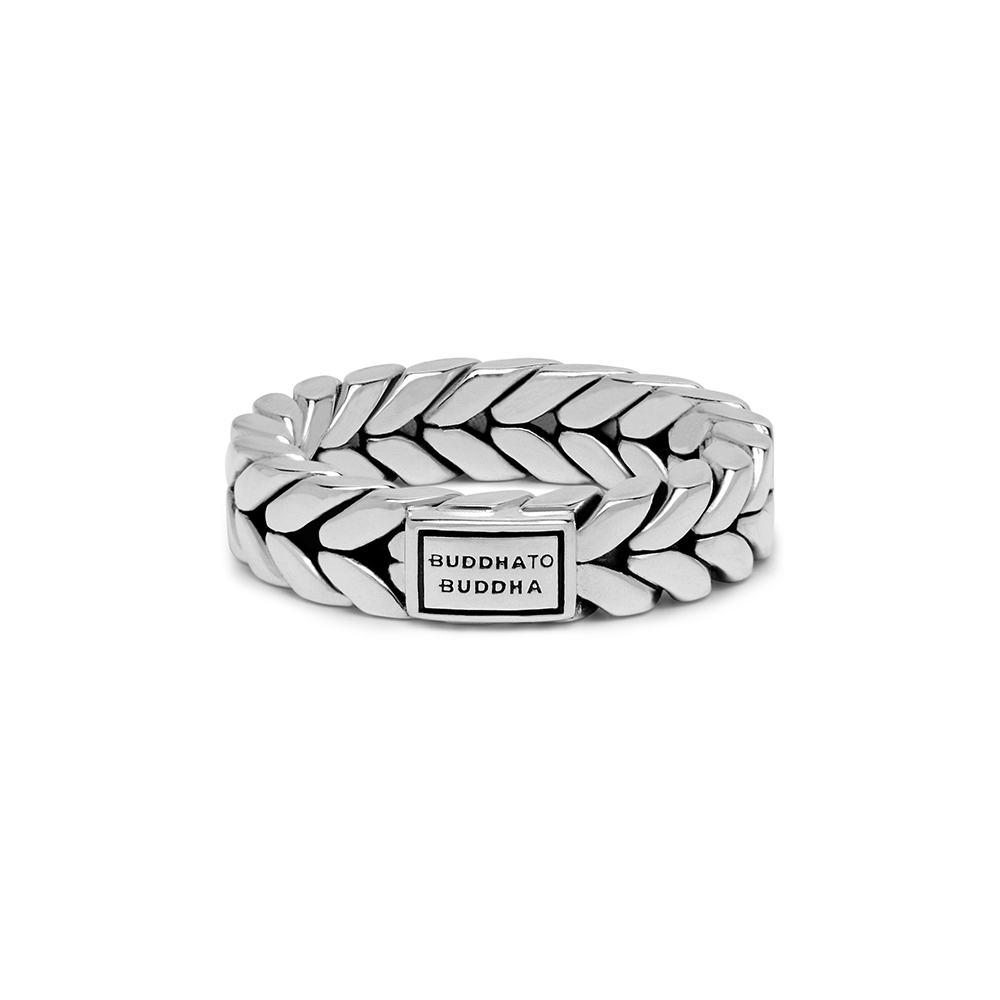 Buddha to Buddha Ben XS black rhodium ring zilver maat 17.5