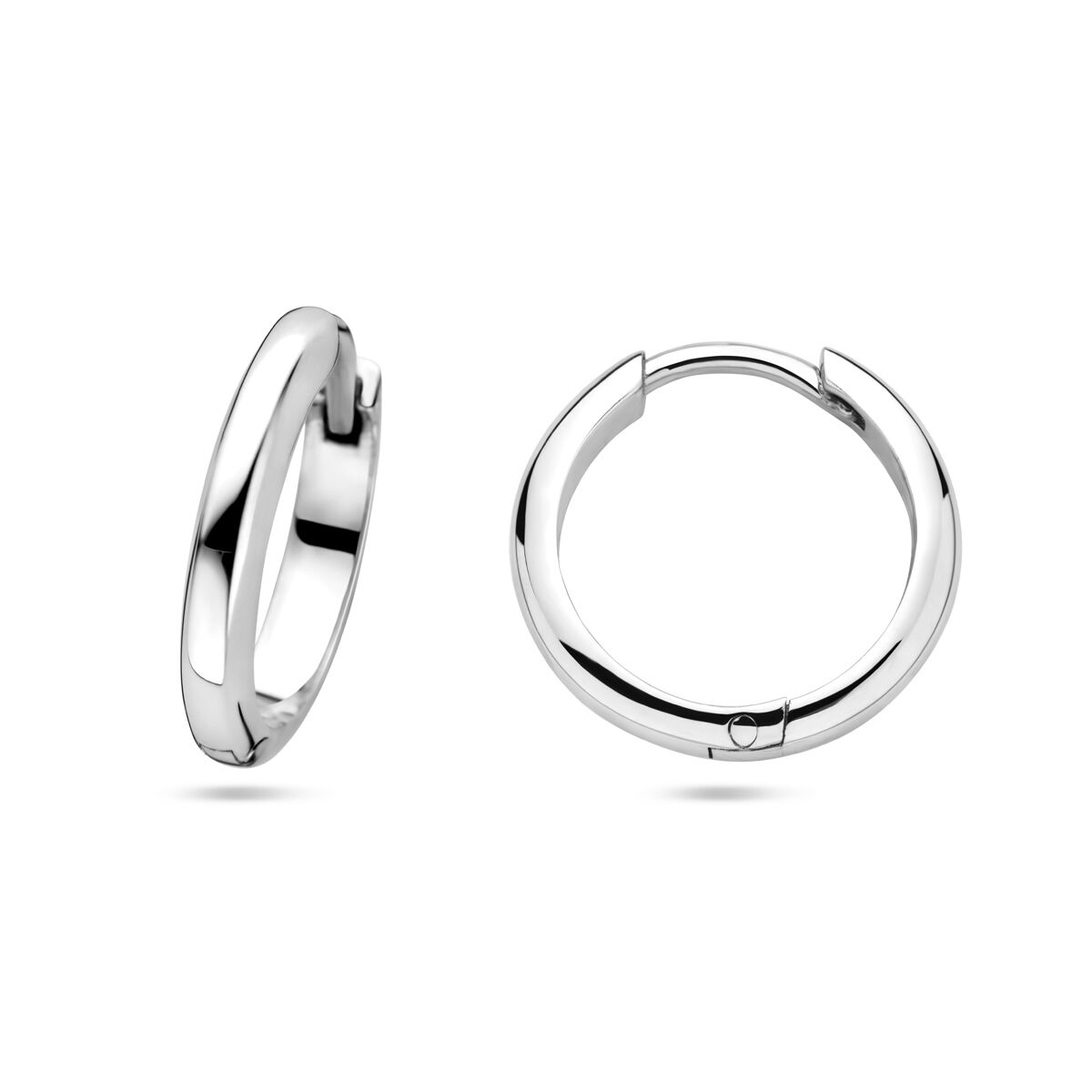 zilveren oorringen half rond 16,5x3mm