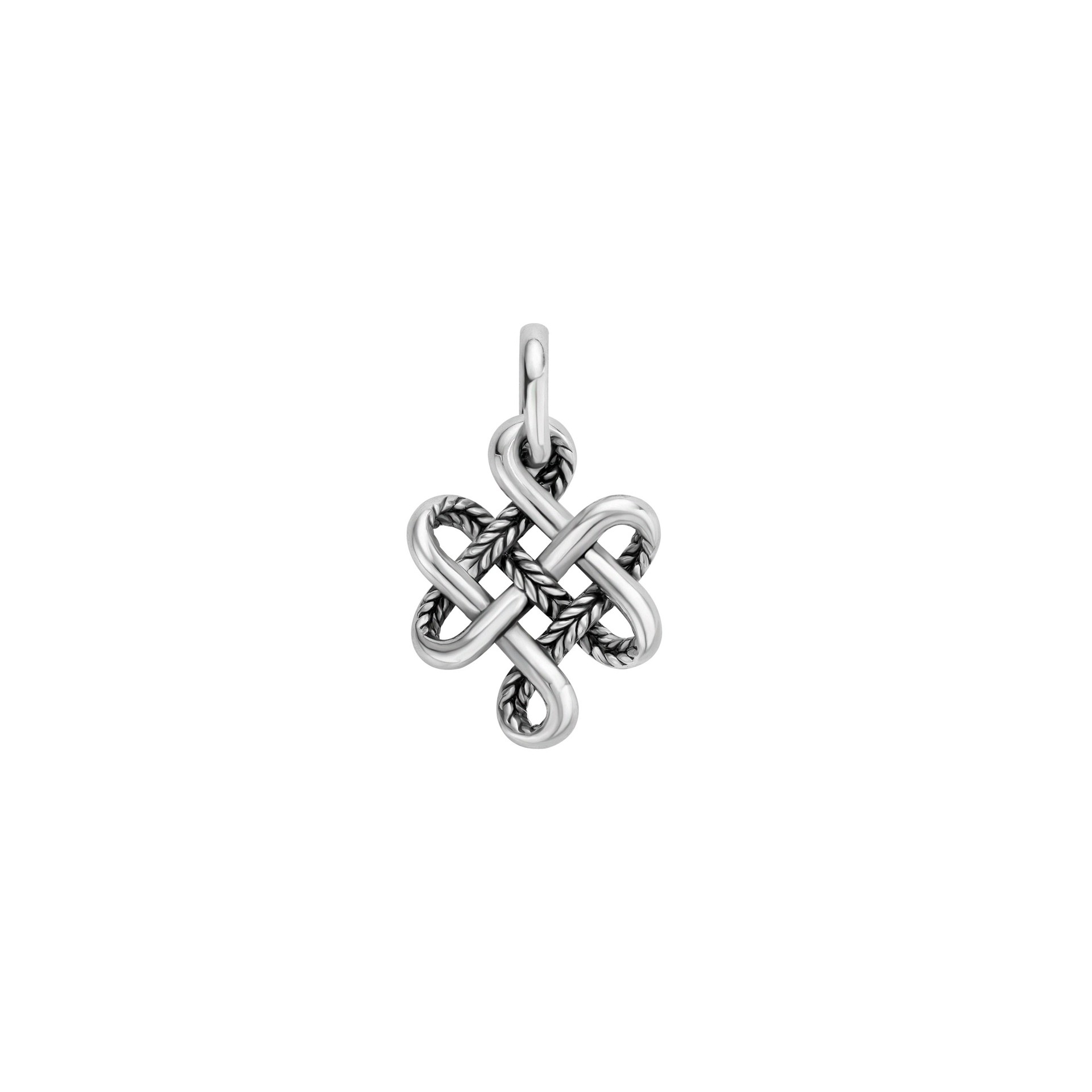 665 one - Buddha to Buddha hanger endless knot XS zilver - Afbeelding 2