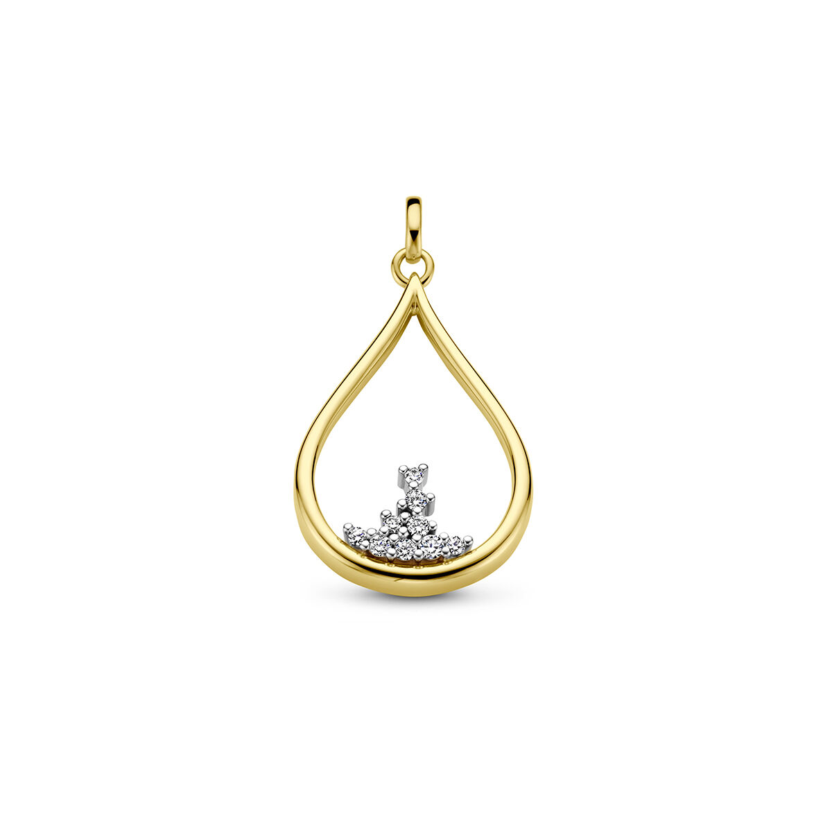 Bi-color gouden hanger 0.11 H-SI