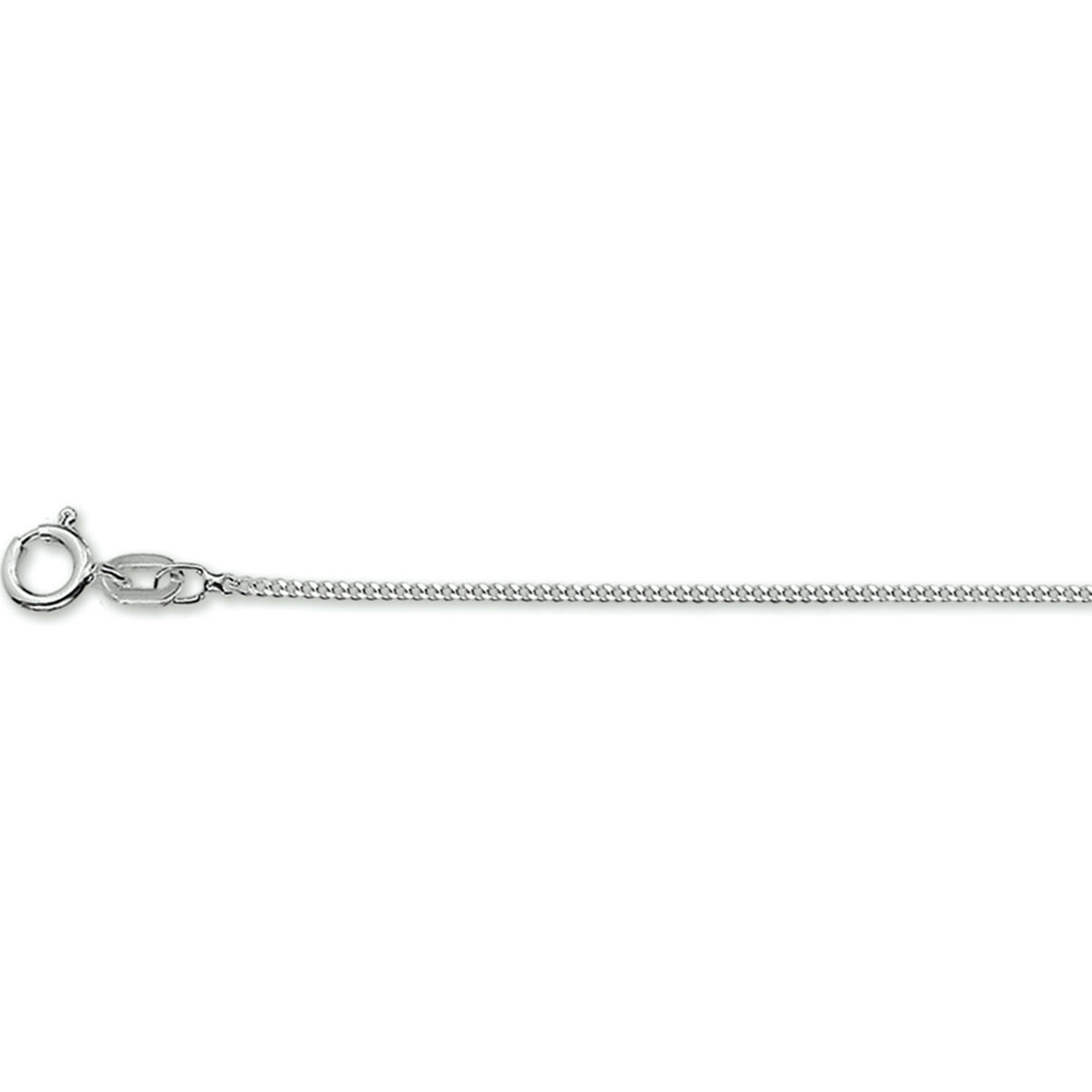 zilver collier gourmette 42 cm 1,1mm