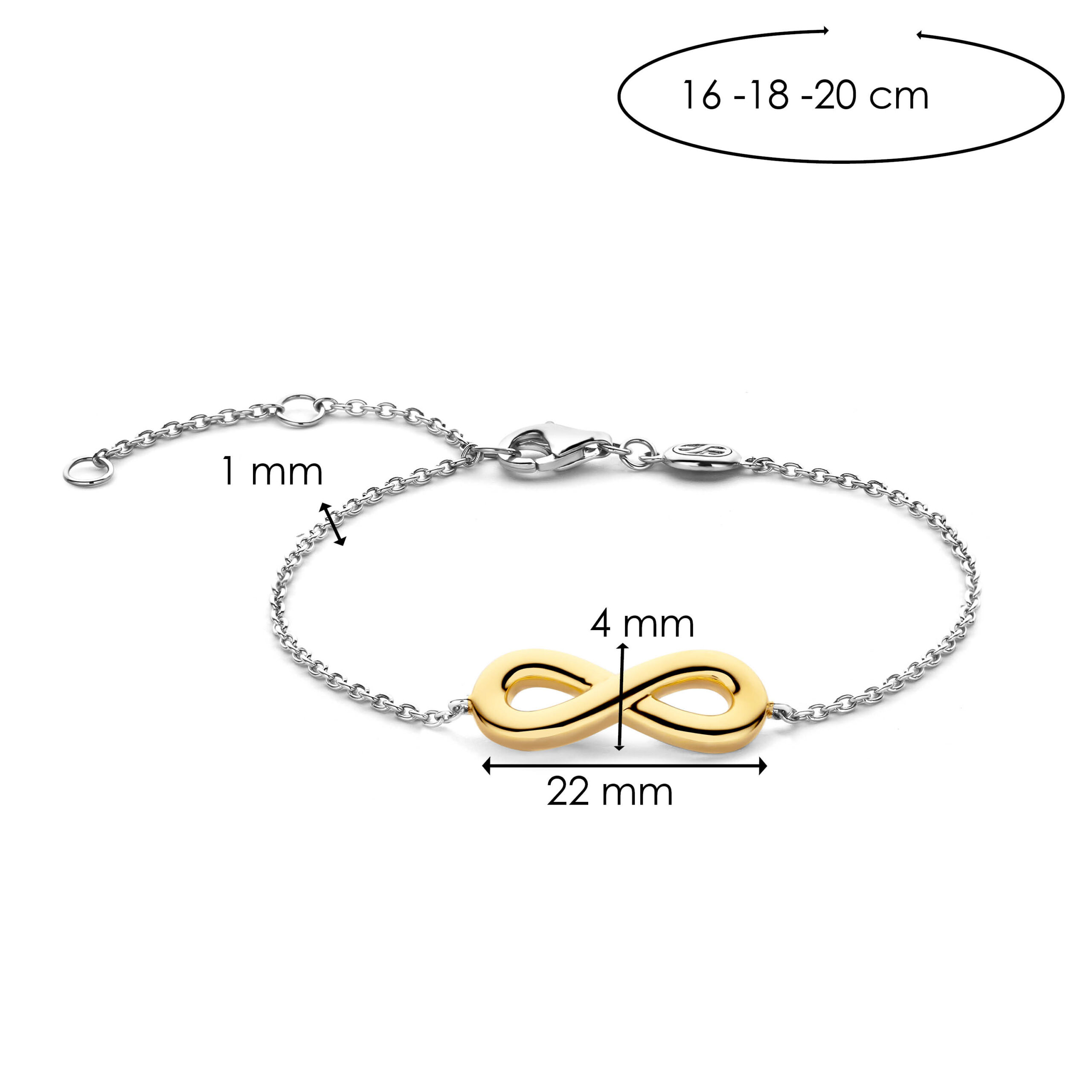 Tisento zilver verguld armband - Afbeelding 2