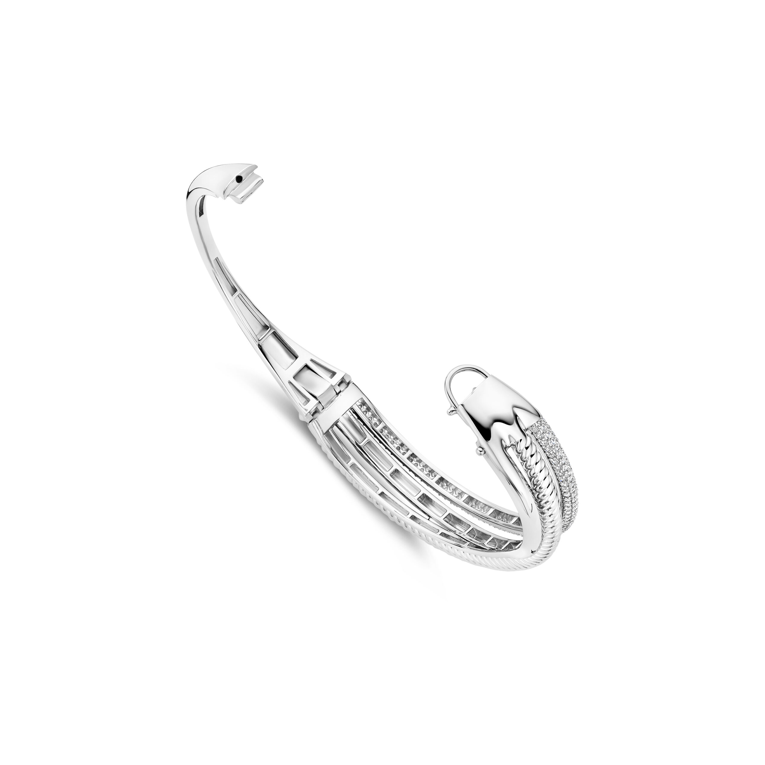 Tisento zilveren bangle zirkonia - Afbeelding 3