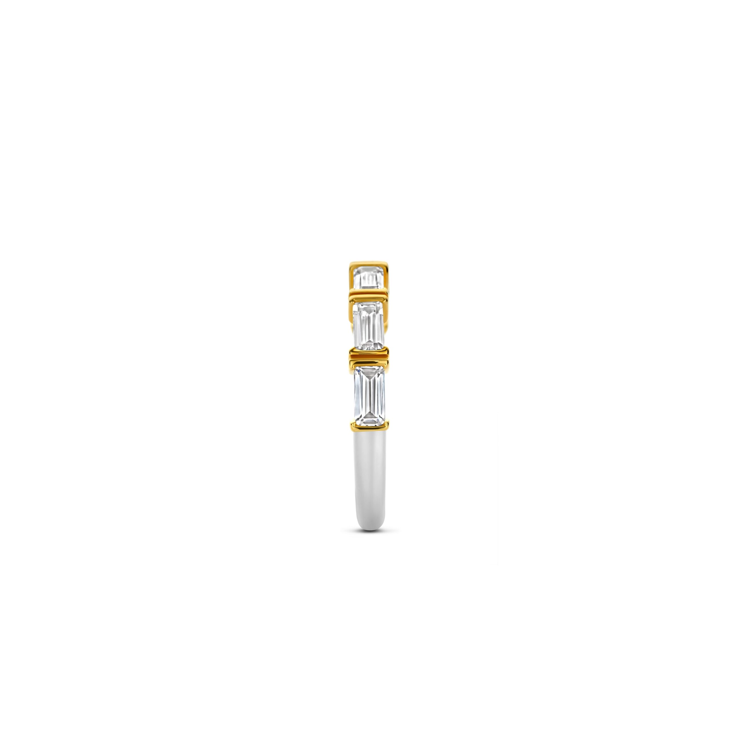 Tisento ring zilver verguld zirkonia maat 54 - Afbeelding 2