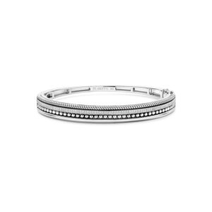 Tisento zilveren bangle zirkonia