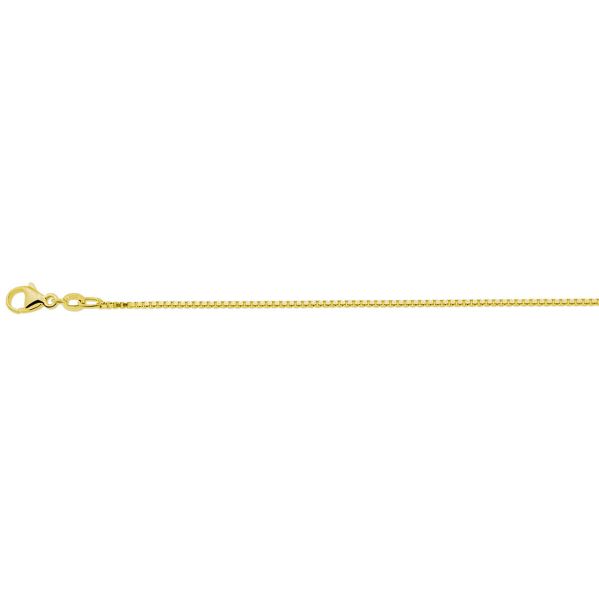 Collier zilver verguld venetiaans 50cm