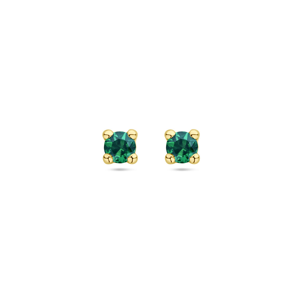 Geelgouden oorstekers groen