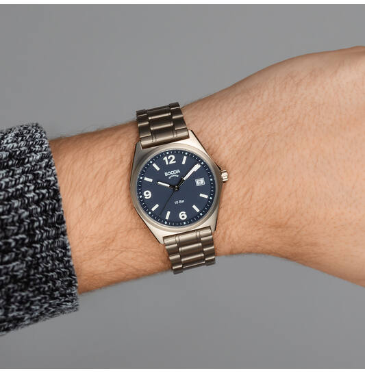 Boccia herenhorloge titanium - Afbeelding 2