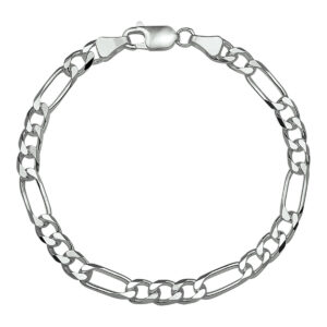 Zilveren figaro armband 20cm 5mm