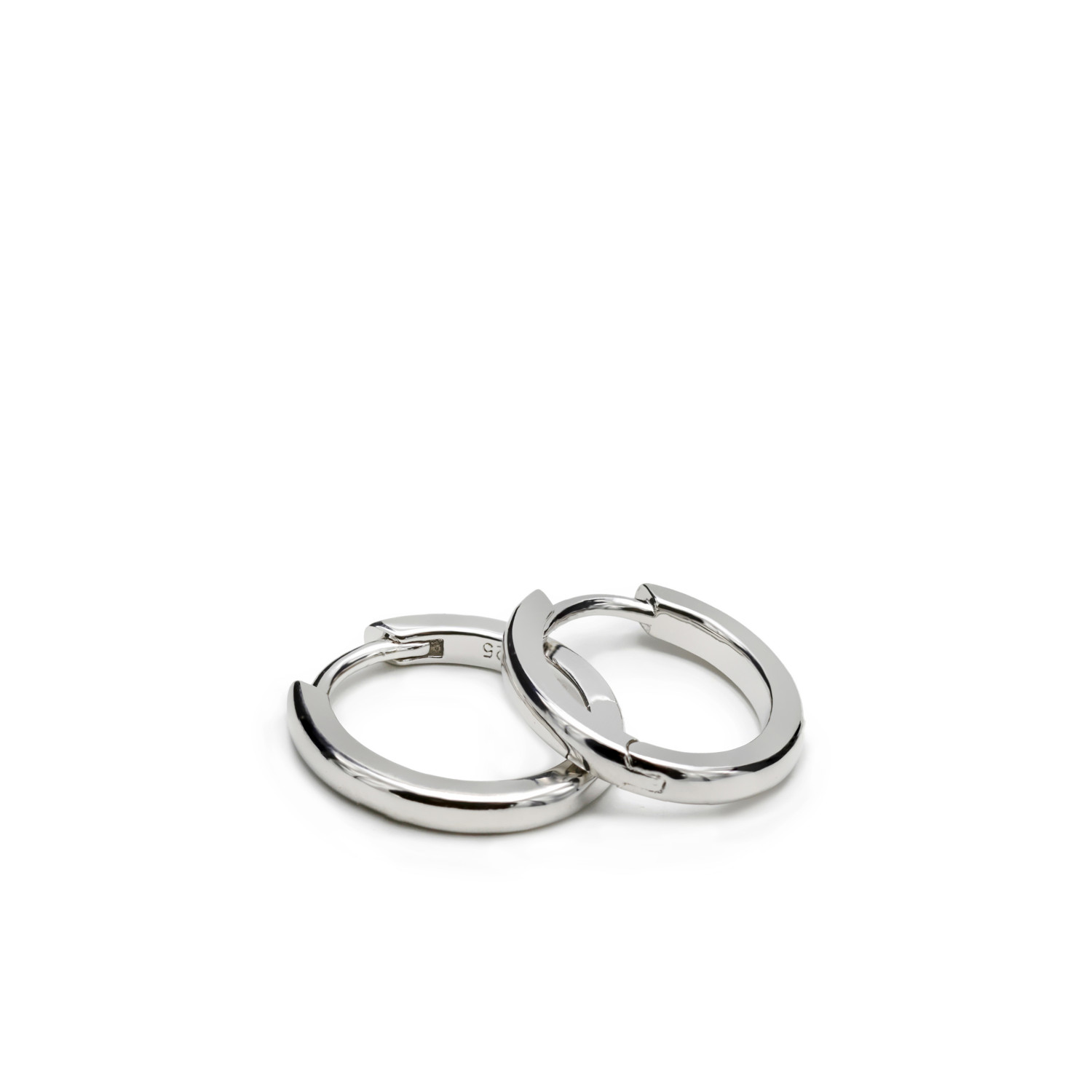 19353-W-A Line Argent zilver oorringen