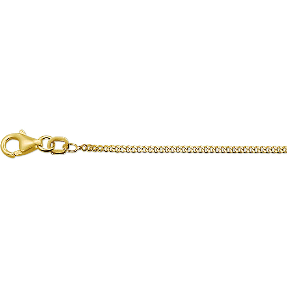 Collier geelgoud gourmette 50cm 1.6mm