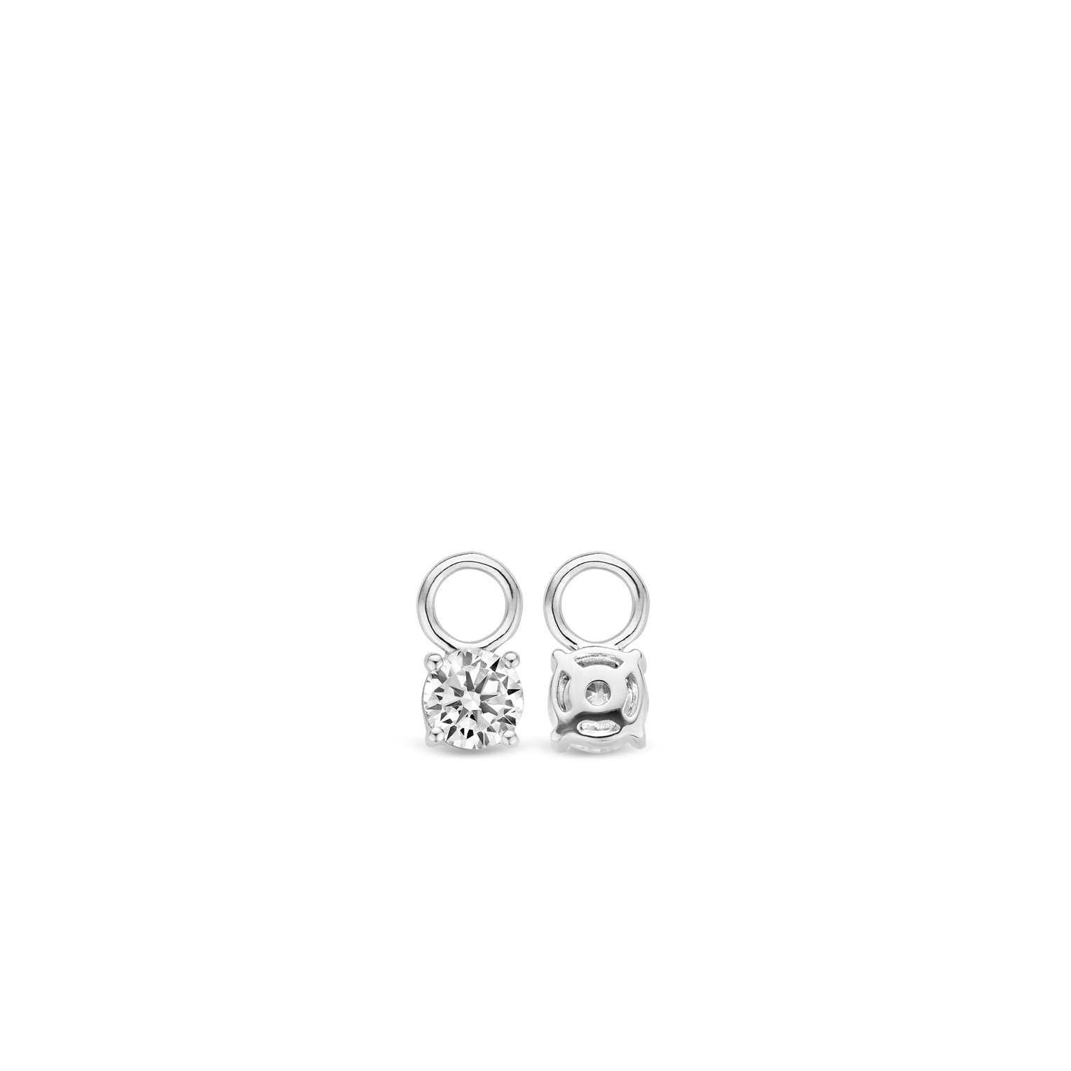 9142ZI Tisento oorbedels zilver zirkonia - Afbeelding 3