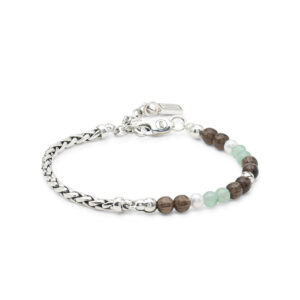 Buddha to Buddha Stacking Bracelet Spirit Bead Silver Aventurine Smokey Quartz maat C-E