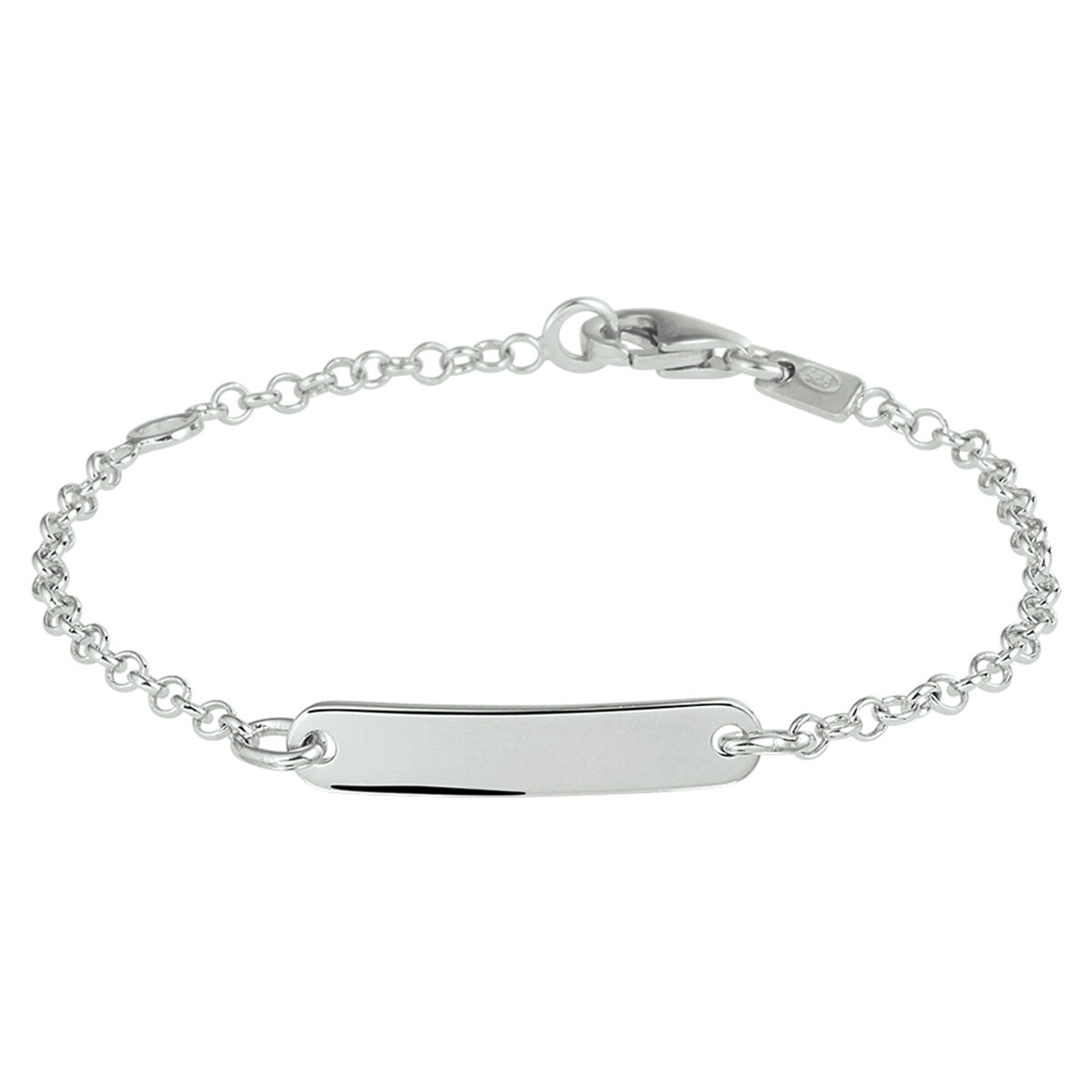 zilver plaatarmband jasseron kind 9-11 cm