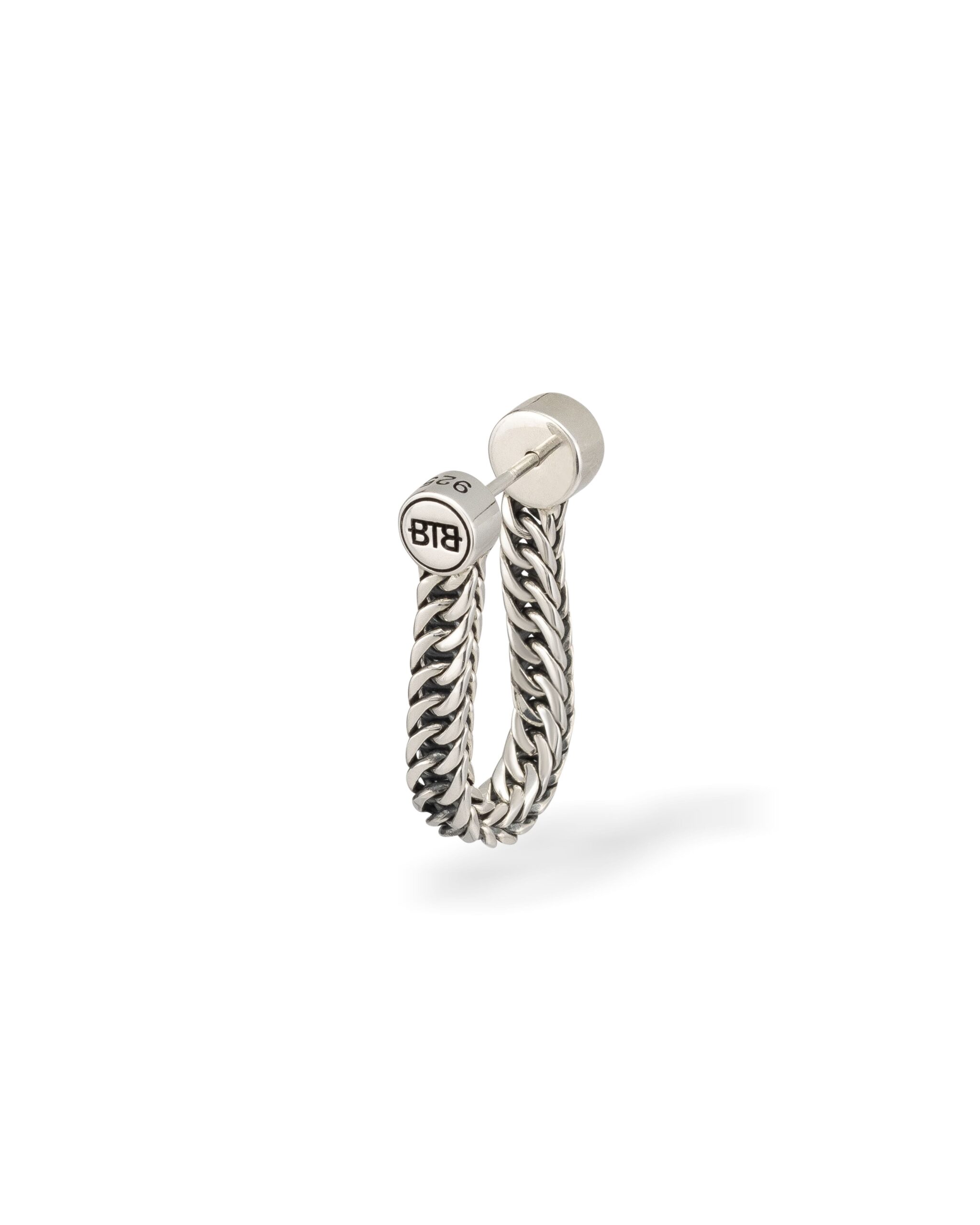 Buddha to Buddha Esther mini oorbel zilver single piece - Afbeelding 3