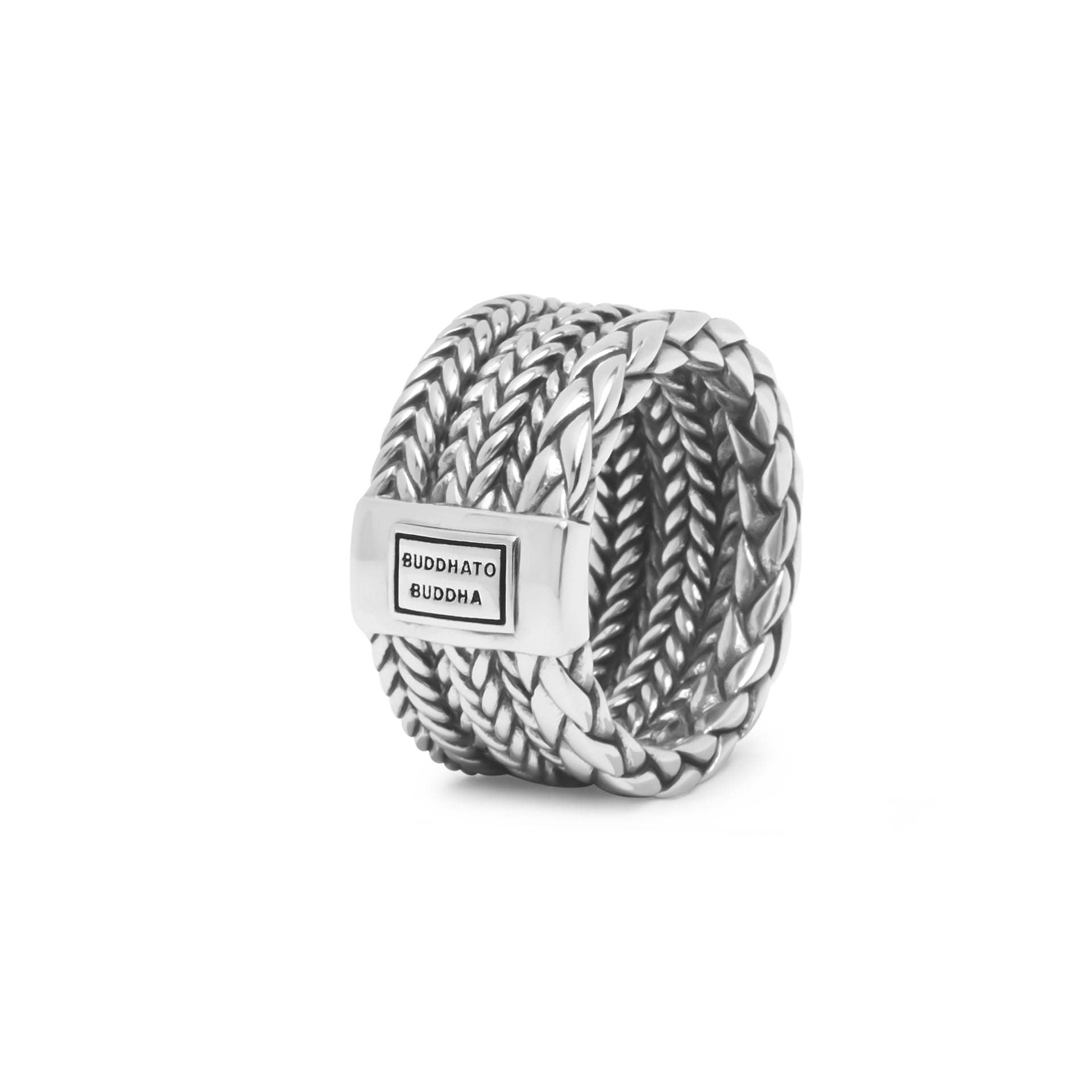 Buddha to Buddha triple mini ring zilver maat 18 - Afbeelding 2