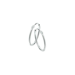 Oorringen zilver 25mmx1,5mm