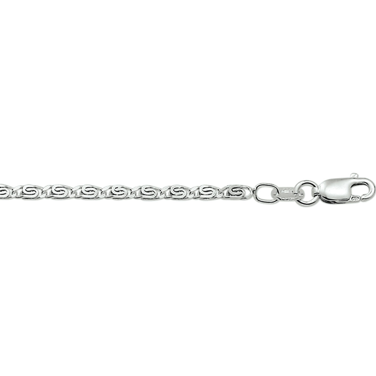 zilver armband griekse schakel 18 cm