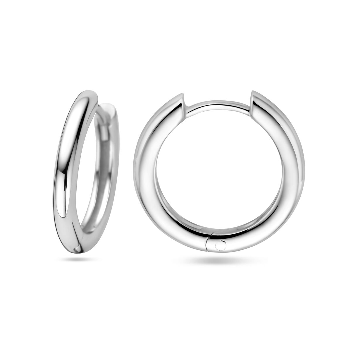 13.28282 KA zilveren oorringen half bol 12,5x2mm gerhodineerd