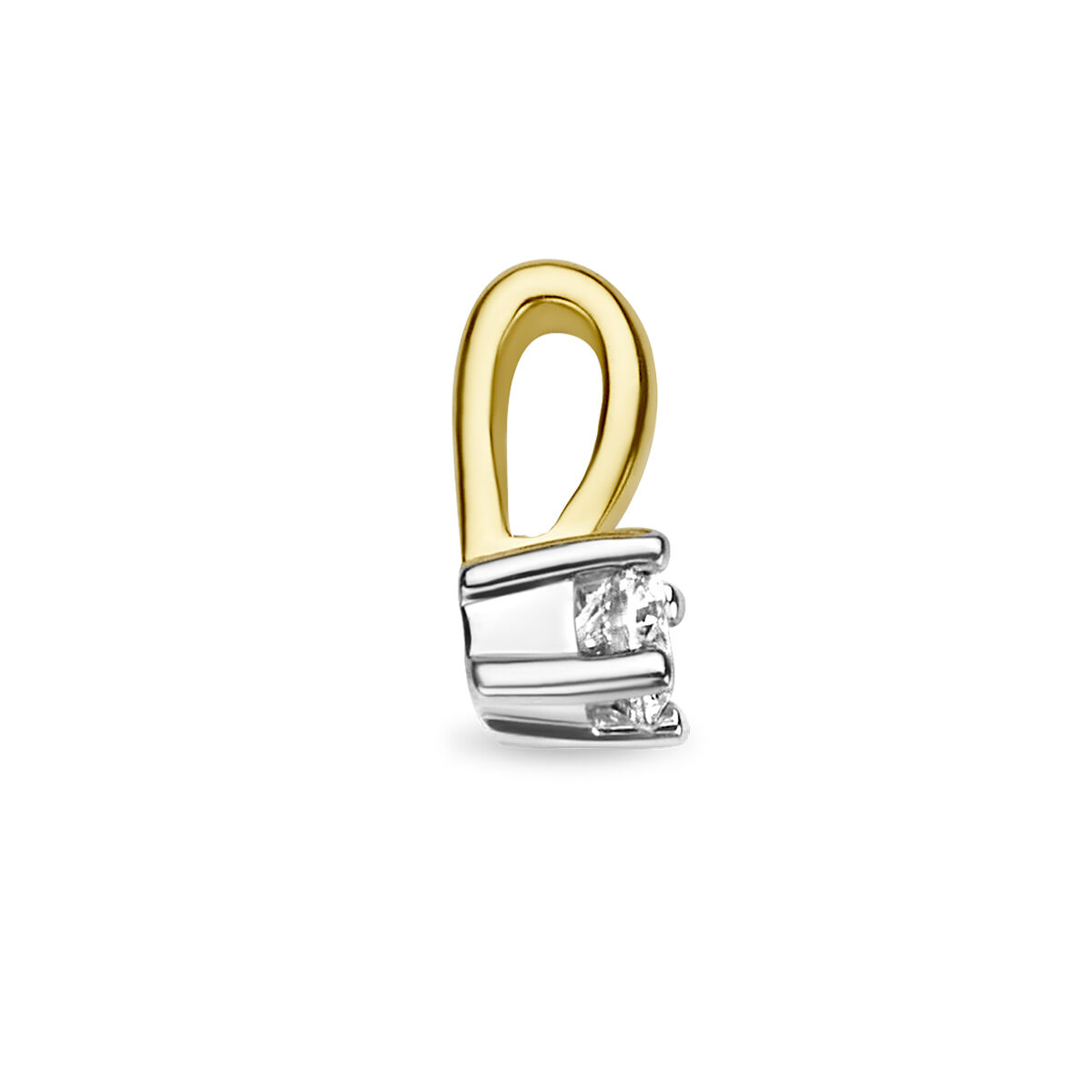 42.08893 KA gouden solitair hanger 0,10ct H-SI - Afbeelding 3