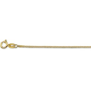 geelgouden armband gourmet 18cm 1,2mm