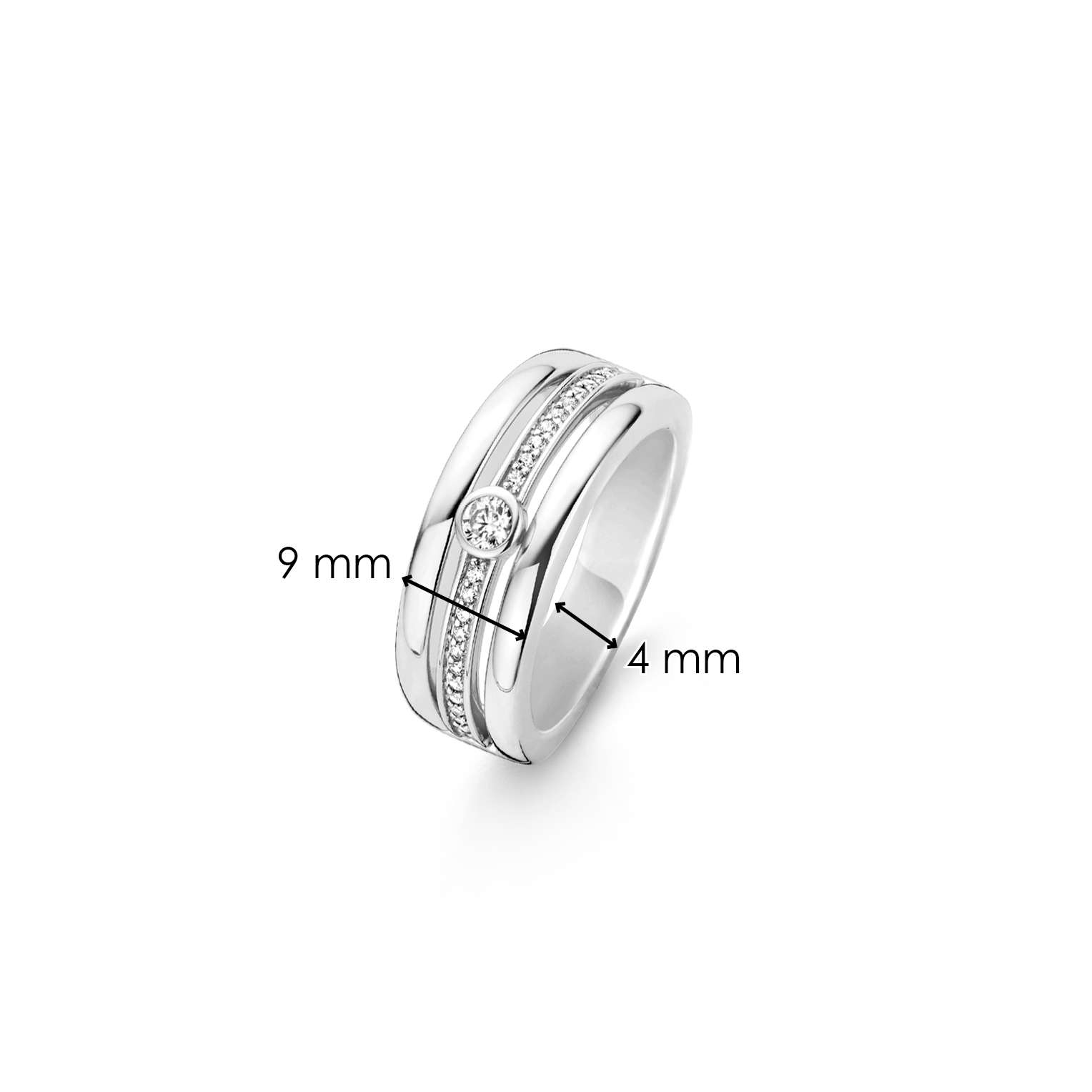 Tisento ring zirkonia maat 56 - Afbeelding 4