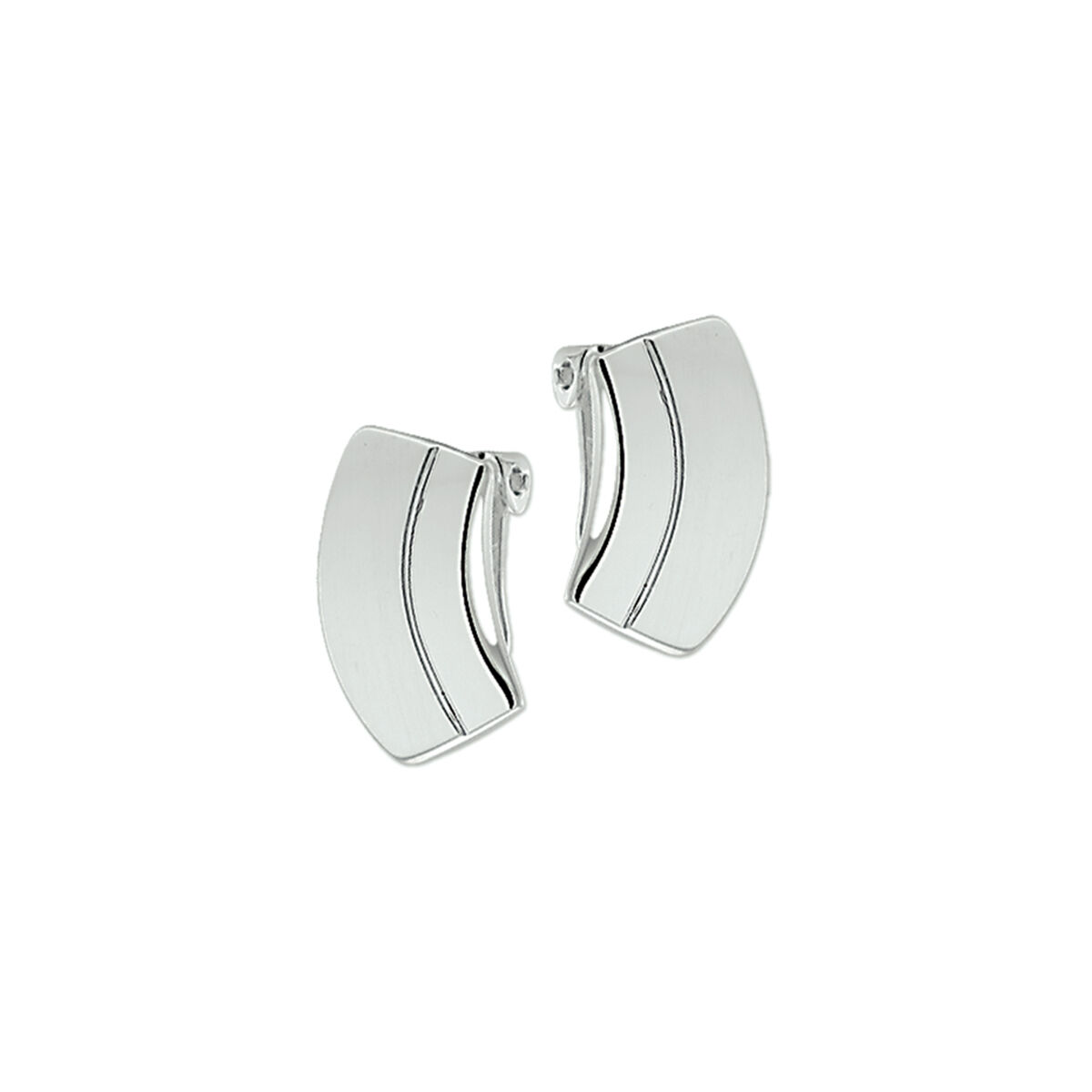 10.08068 KA zilver oorclips mat/poli