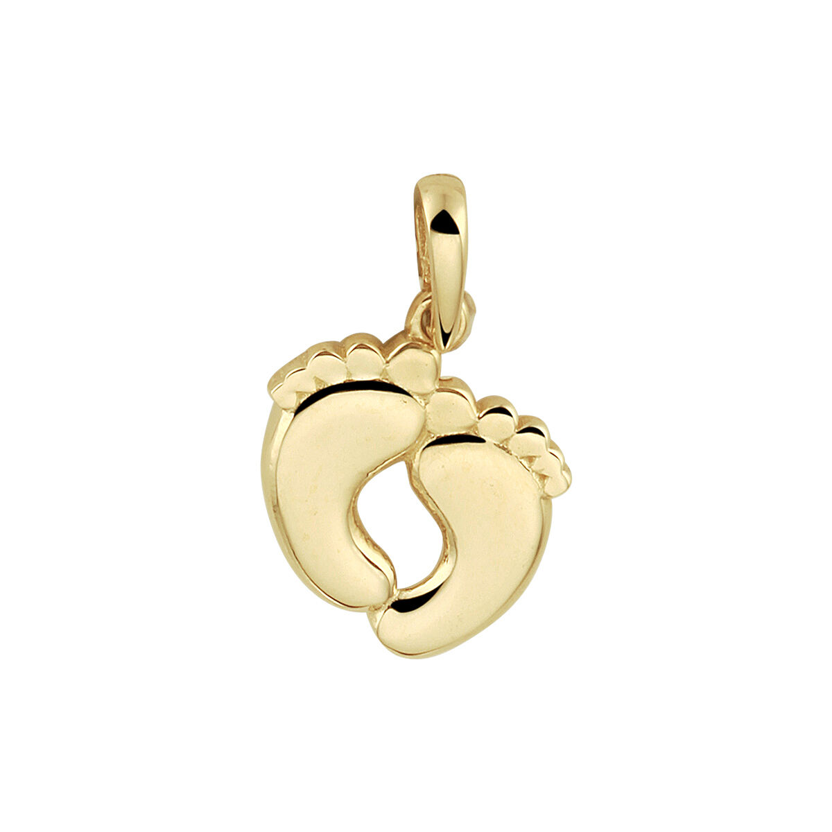 Geelgouden hanger voetjes