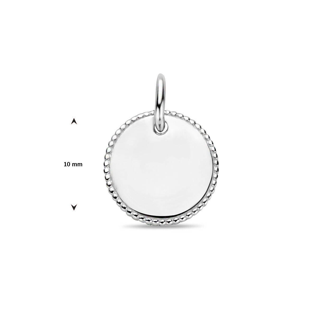 Zilveren graveerhanger rond 16mm - Afbeelding 2
