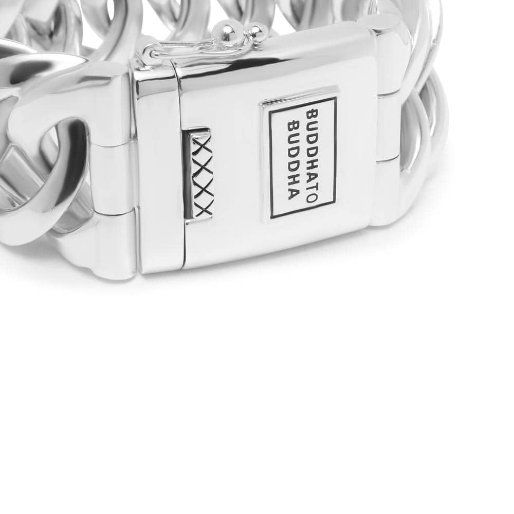 Buddha to Buddha armband Chain XL zilver maat F - Afbeelding 3