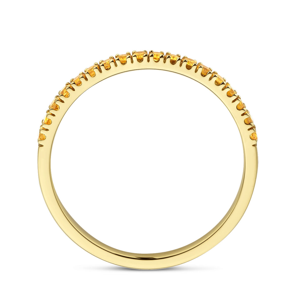 Geelgouden ring alliance citrien november maat 18 - Afbeelding 3