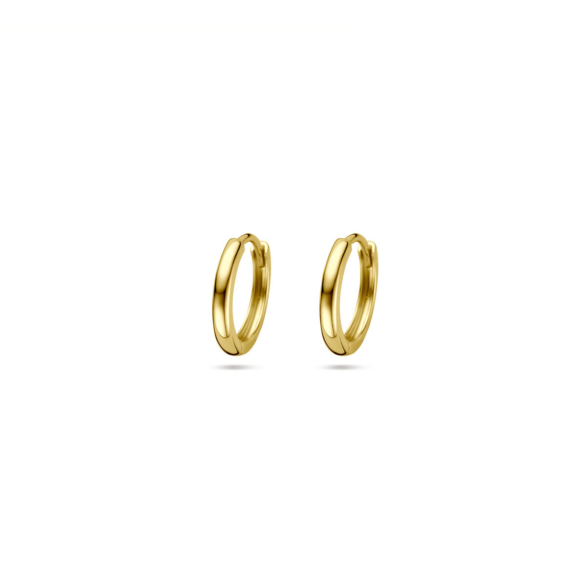 Geelgouden klapoorringen 10,5mm