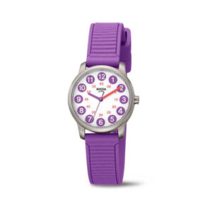 Boccia horloge kids paars