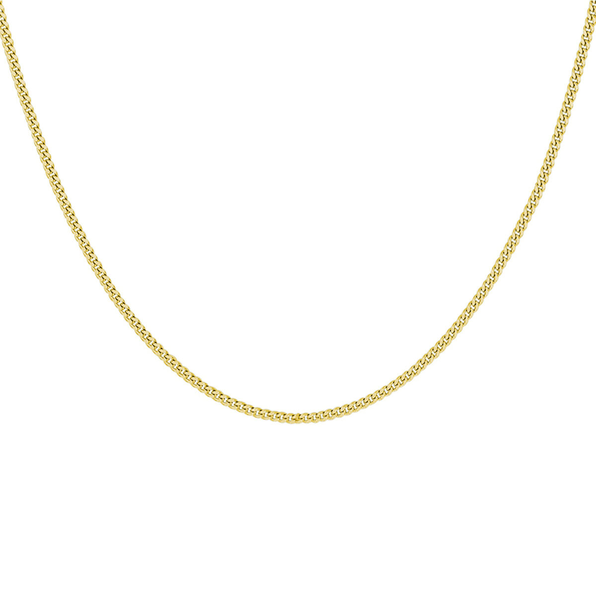 21.03368 KA gourmette collier goud op zilver 45cm 1,4mm - Afbeelding 3