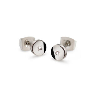 Boccia oorknoppen titanium 0.01 diamant