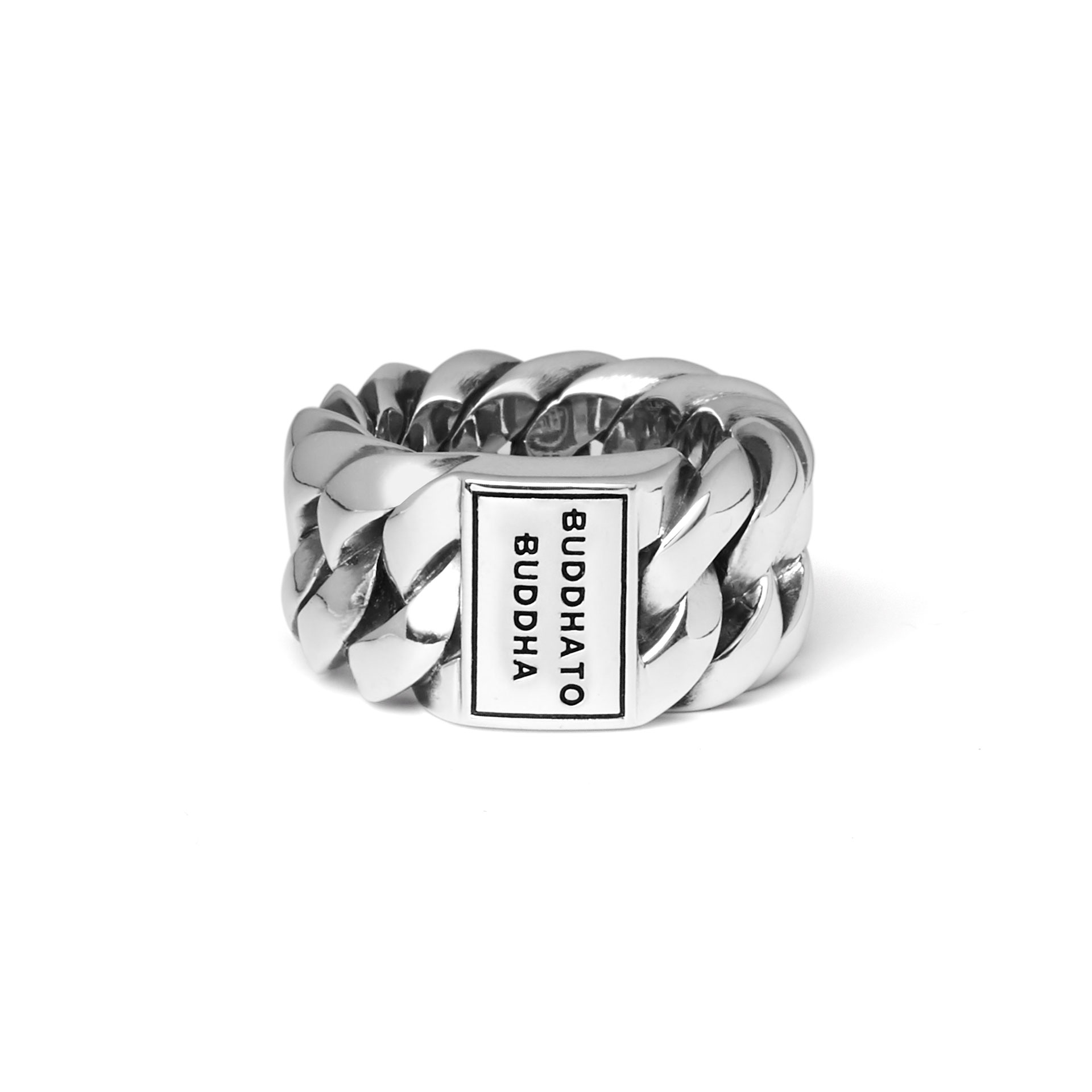 Buddha to Buddha Chain Ring Zilver