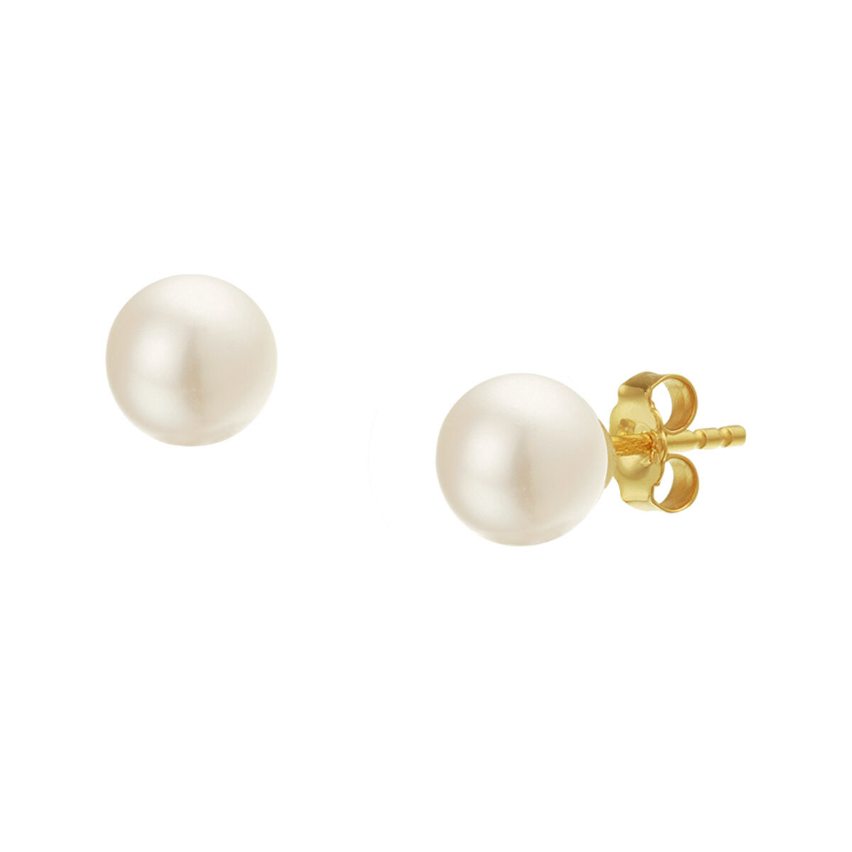 gouden oorknoppen parel 3mm